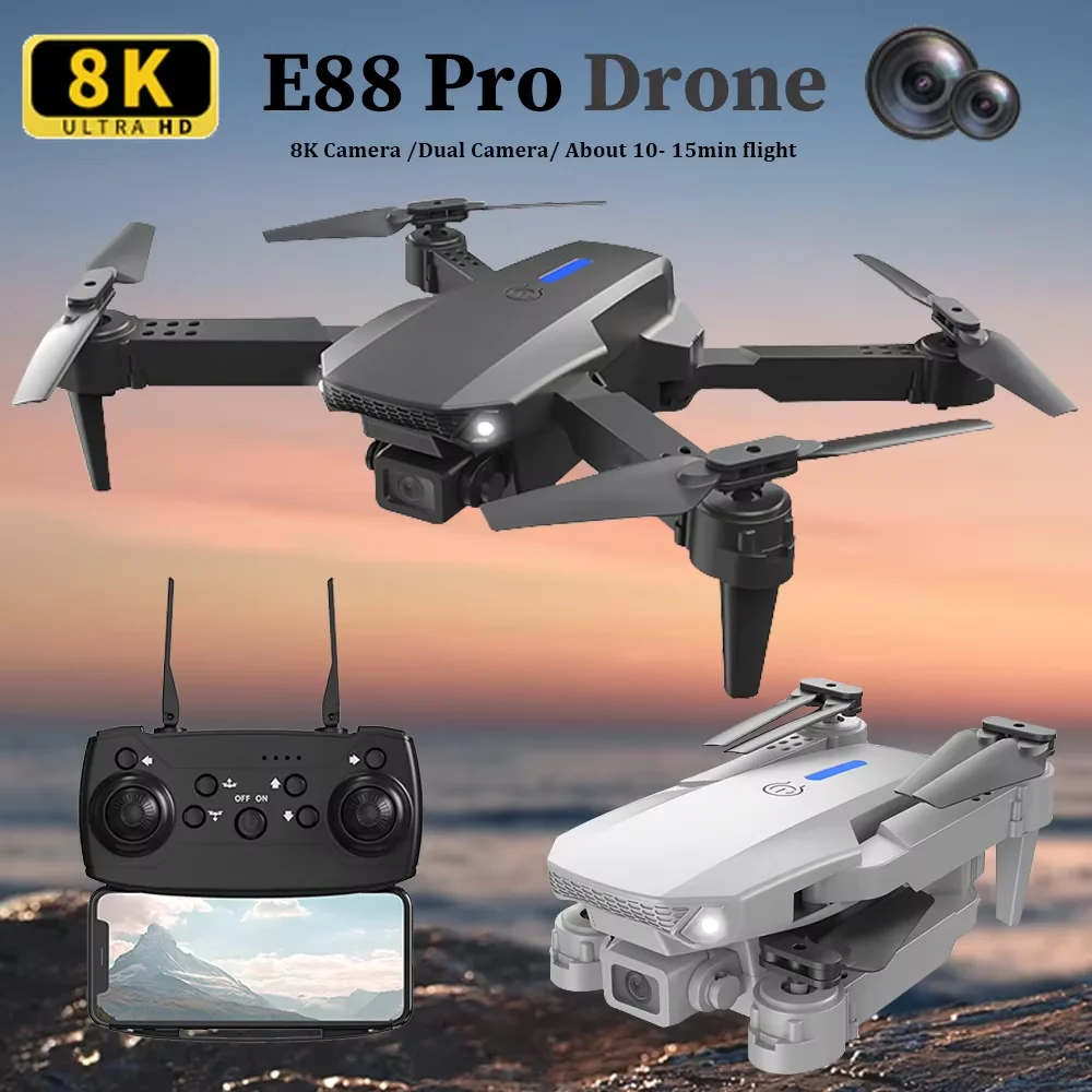 Rc Hobby Grade Helicopter - 2026 E88 HD 4K RC Drone