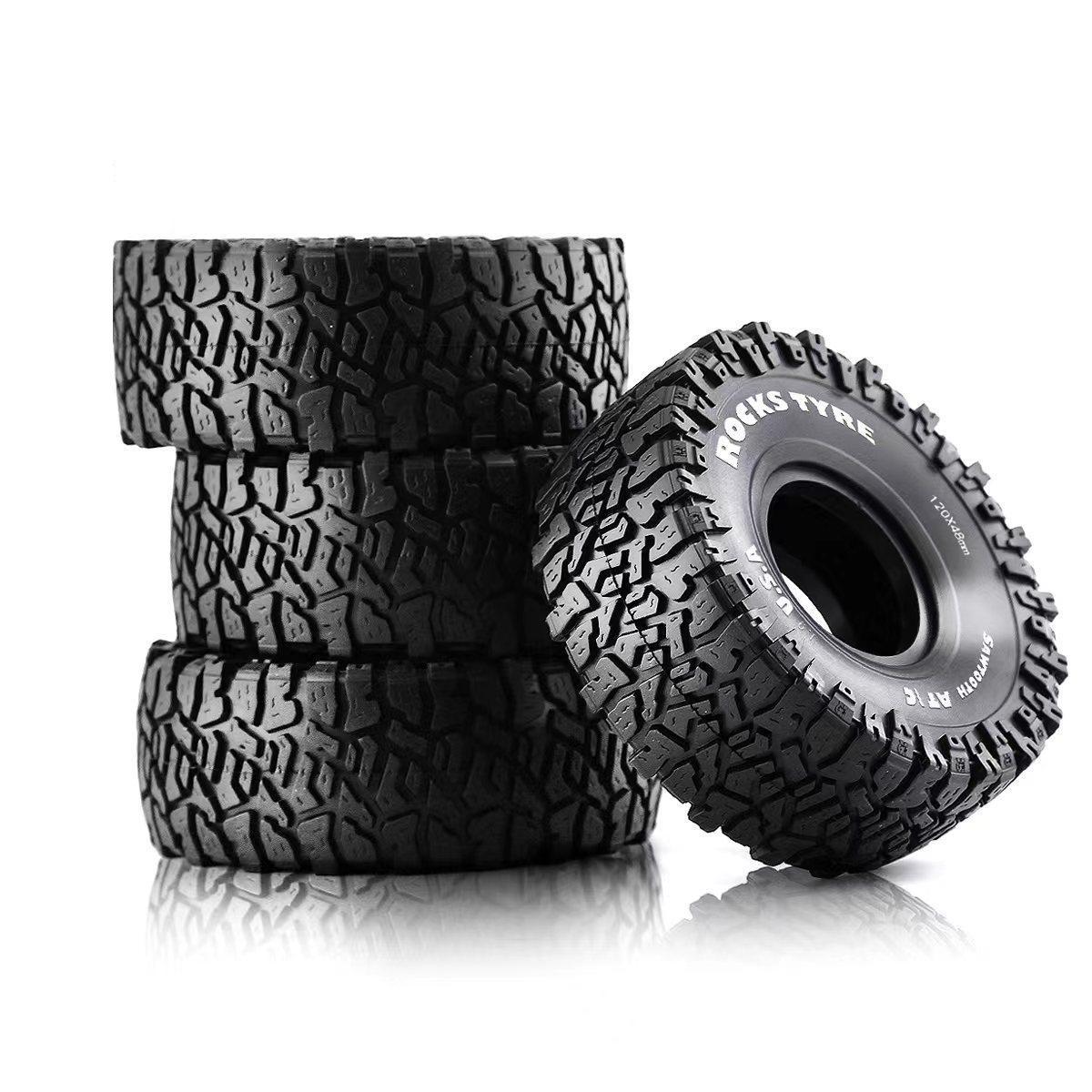 Yunshen Rc Hobby - 4pcs 1.9 Inch Rubber Tyre 120*48mm
