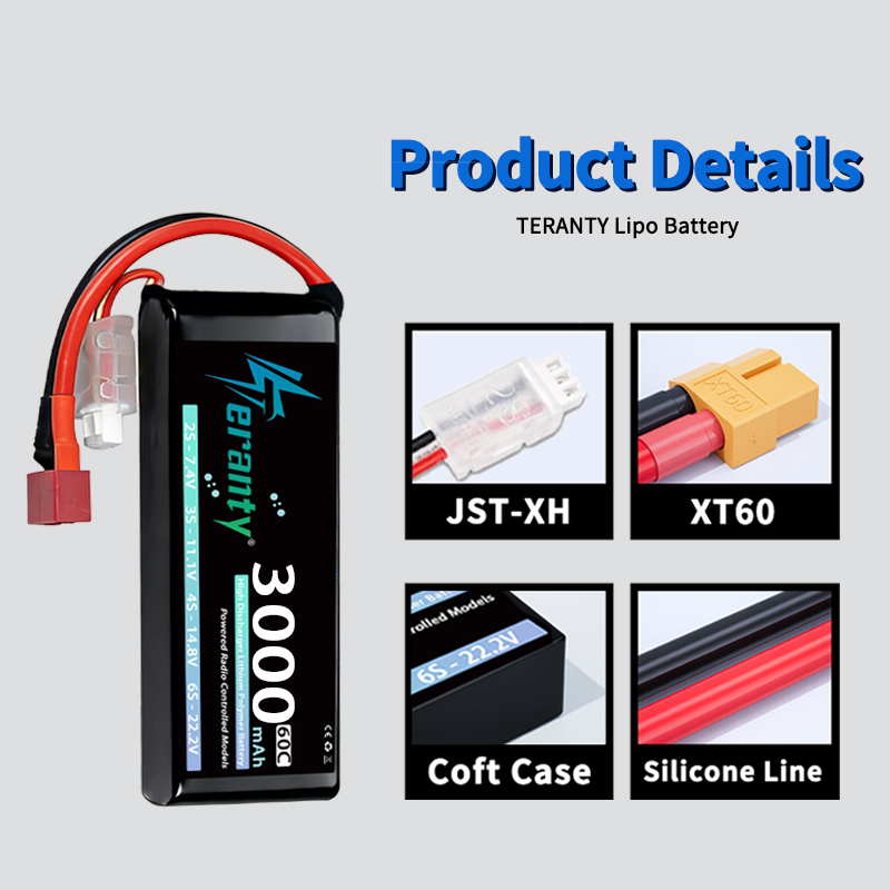 TERANTY 2S 3000mAh Lipo Batter - огляд і ціна Rc And Hobby