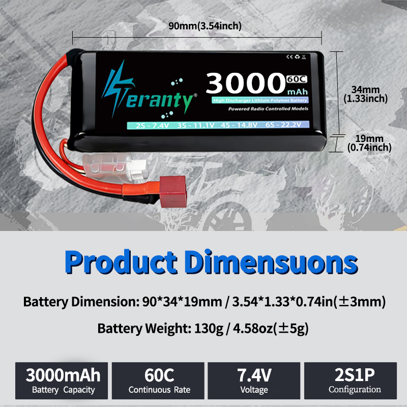 TERANTY 2S 3000mAh Lipo Batter - огляд і ціна Rc And Hobby