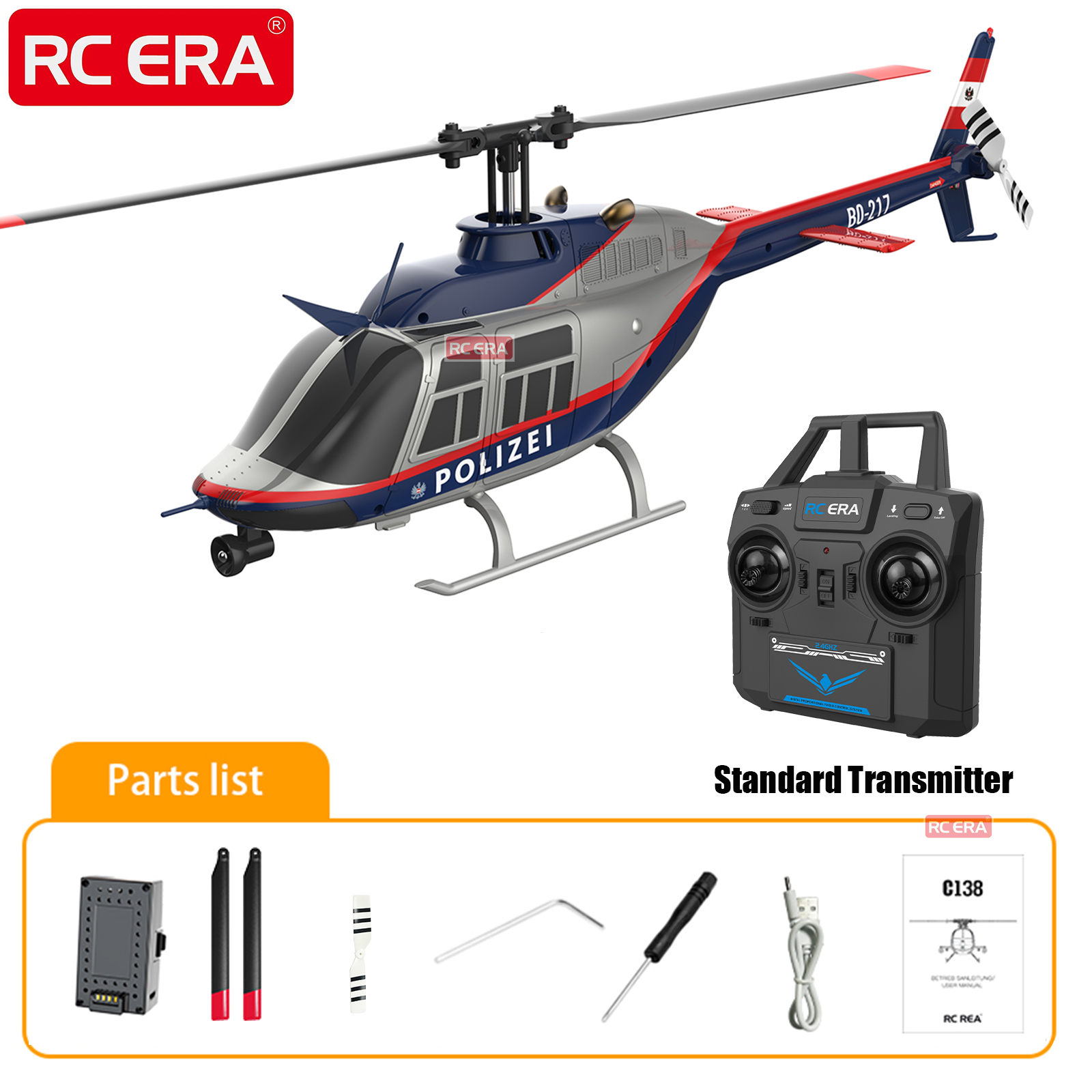 RC ERA C138 BELL 206 Jet Range - огляд і ціна Rc Hobby Grade Helicopter