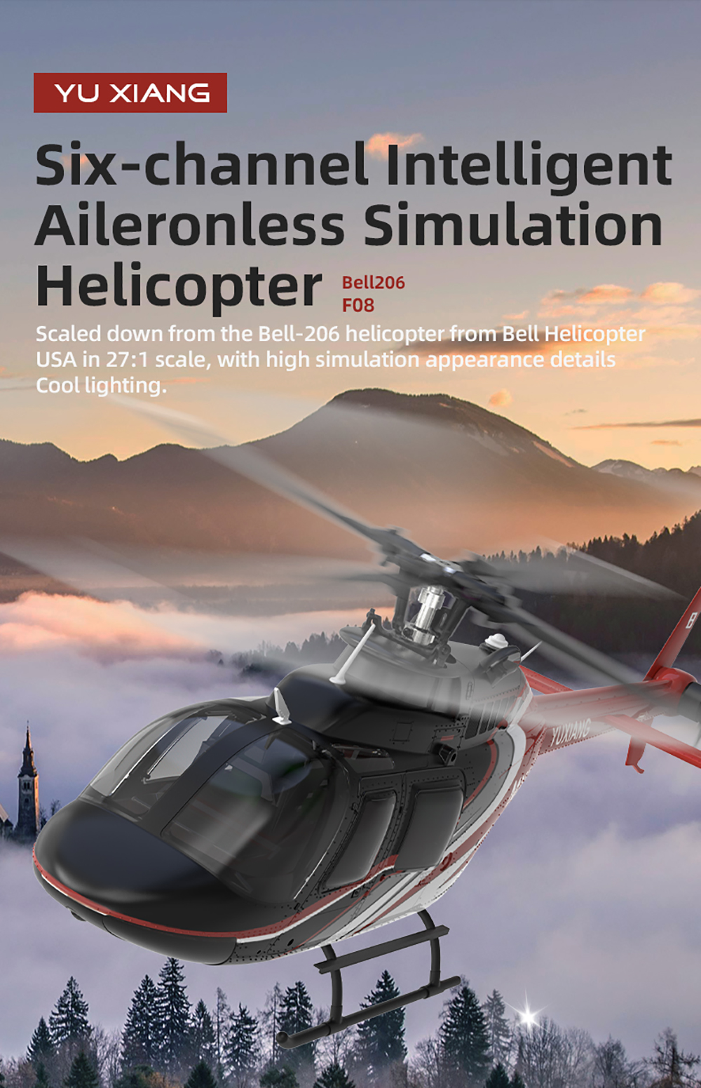 YU XIANG RC Airplane 2.4G 6CH  - огляд і ціна Rc Hobby Grade Helicopter