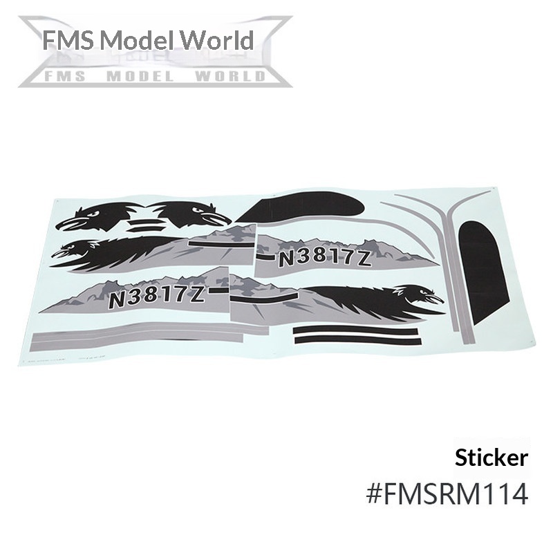 FMS RC Plane Decals For 1700mm - огляд і ціна Rc And Hobby