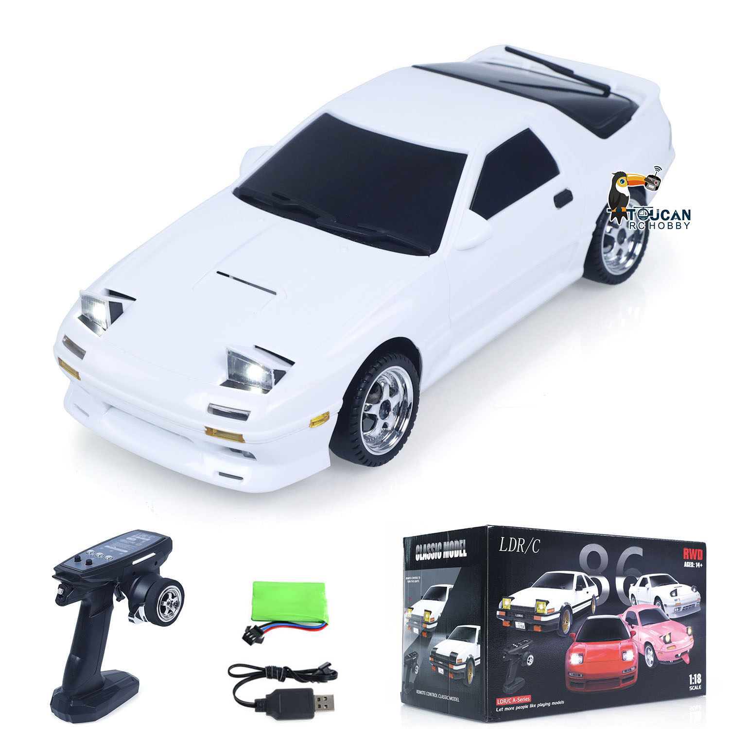 US Stock LDRC 1/18 RX7 RC Raci - огляд і ціна Gyroscope Rc Module
