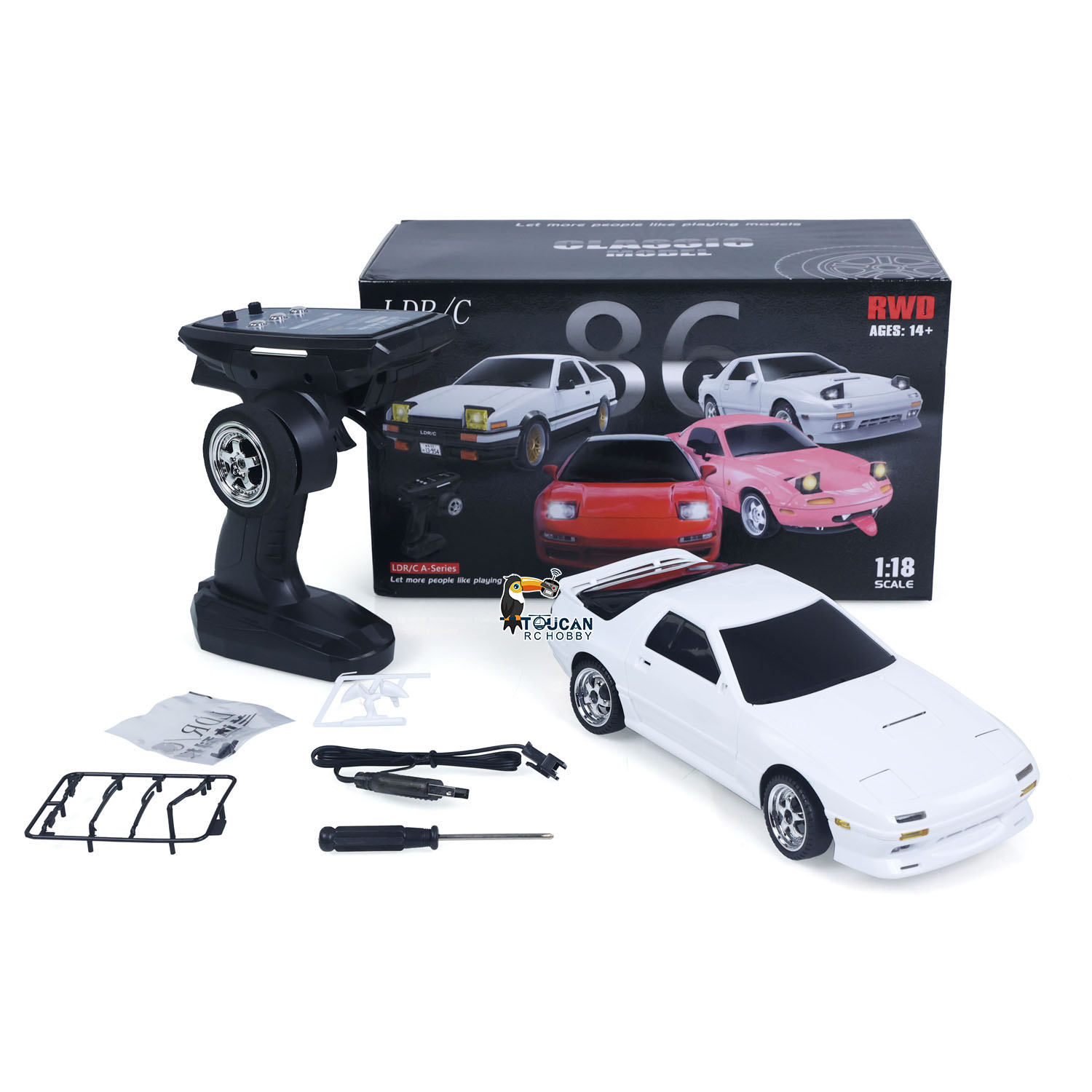 US Stock LDRC 1/18 RX7 RC Raci - огляд і ціна Gyroscope Rc Module