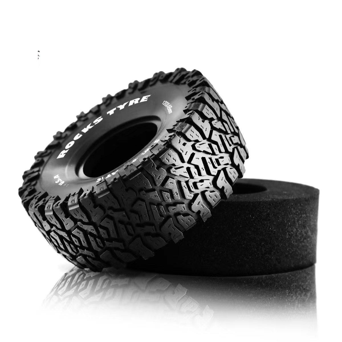4pcs 1.9 Inch Rubber Tyre 120* - огляд і ціна Yunshen Rc Hobby