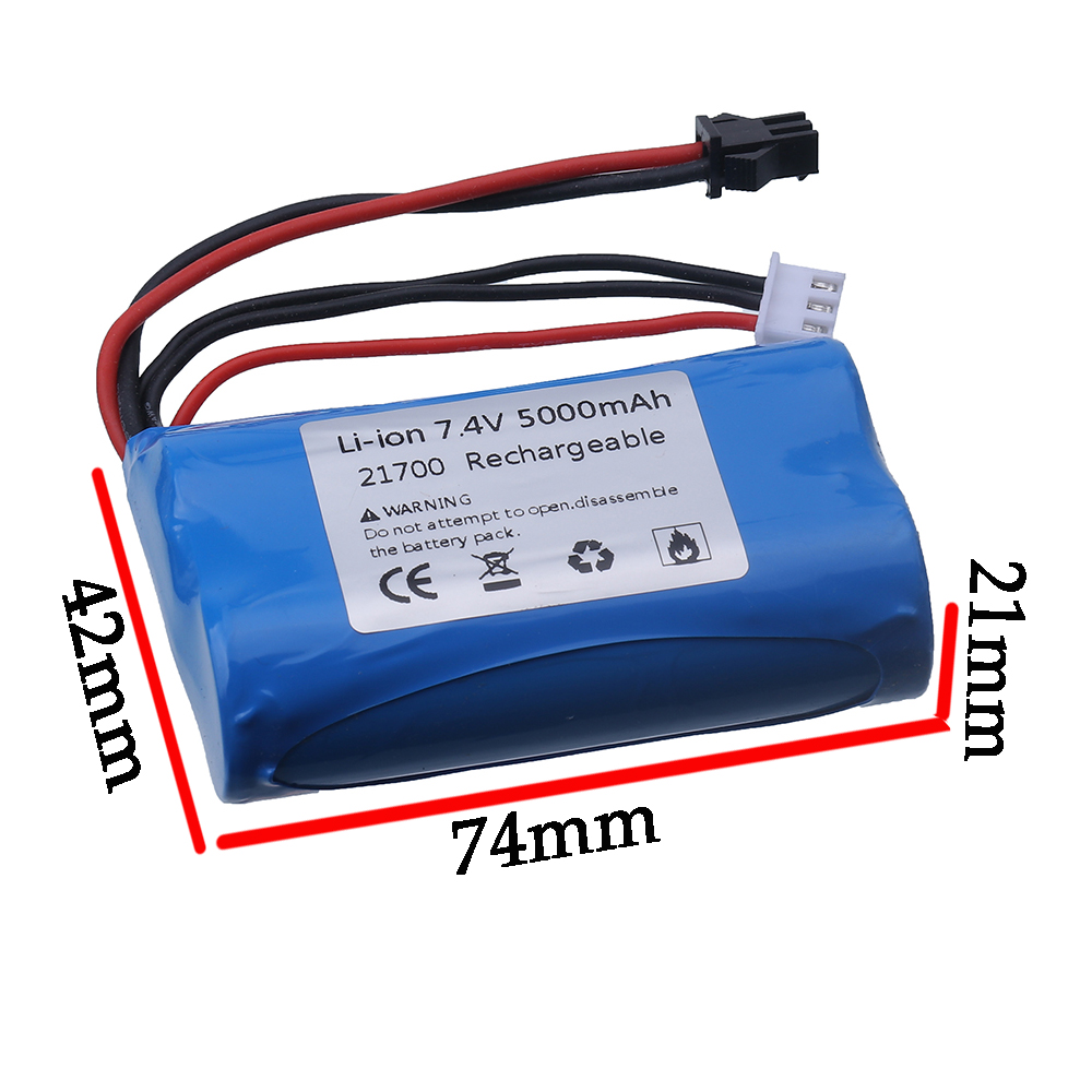 (SM Plug) 7.4V 5000mAH 21700 L - огляд і ціна Rc Hobby Helicopter