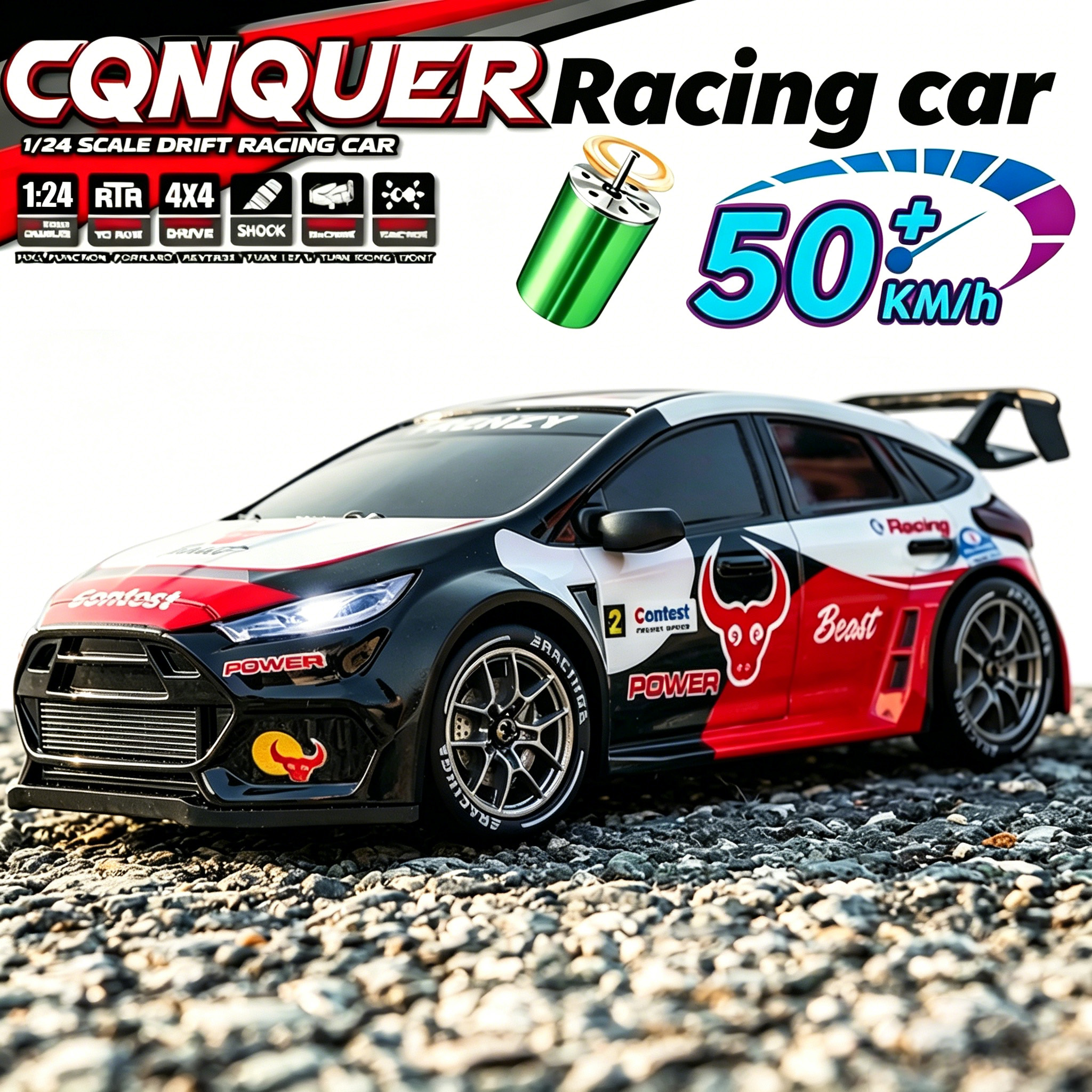 1：24 4WD 50KM/H RC Car Stunt D - огляд і ціна Rc Hobby Workbench