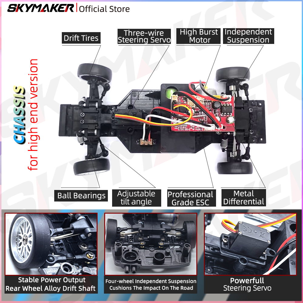 Skymaker LDRC 1/18 RC Drift Ca - огляд і ціна Gyroscope Rc Module