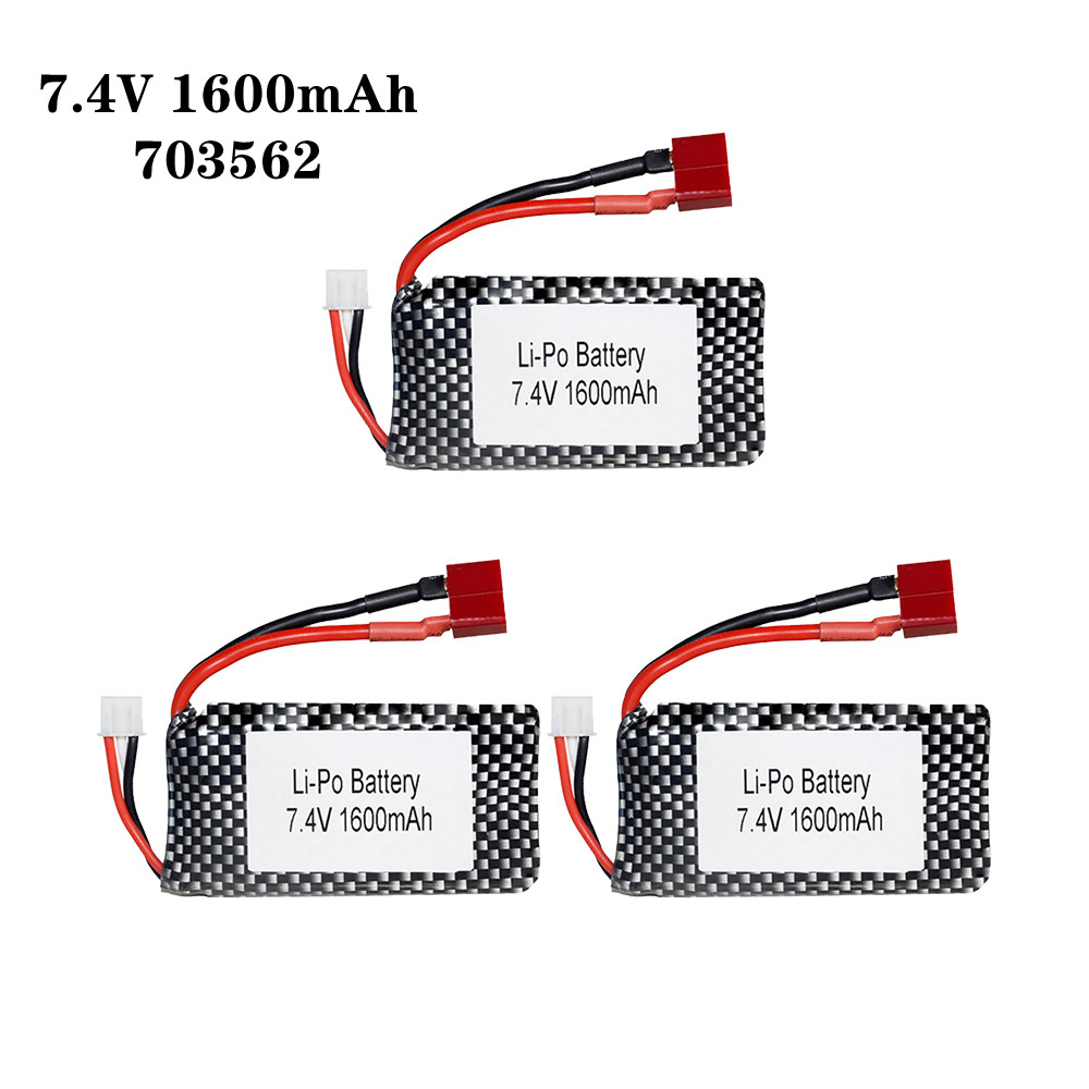 1/2/3pcs/Lot 7.4v 1600mah 7035 - огляд і ціна Rc Hobby Helicopter