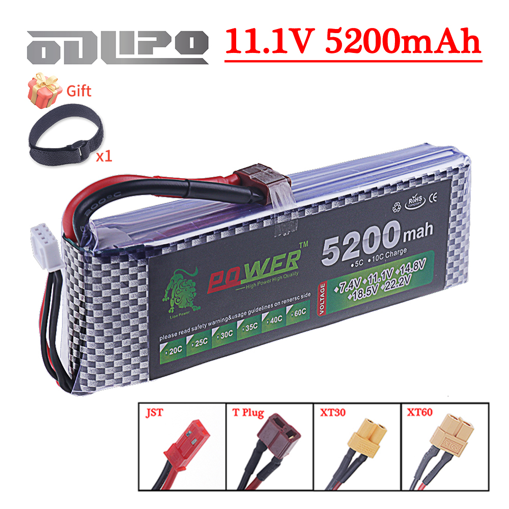 3S Lipo Battery 11.1V 5200mah  - огляд і ціна Rc Hobby Airplanes